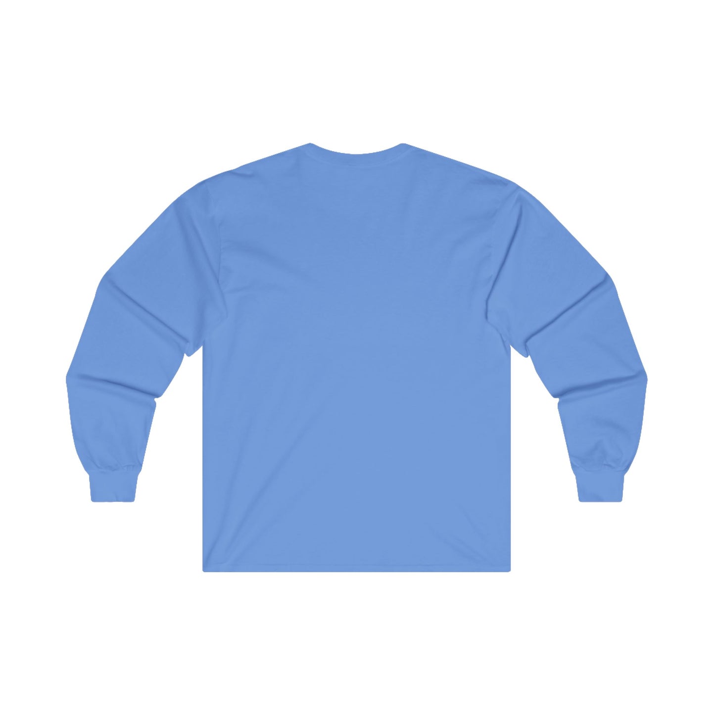 Dark blue long sleeve tee blank back