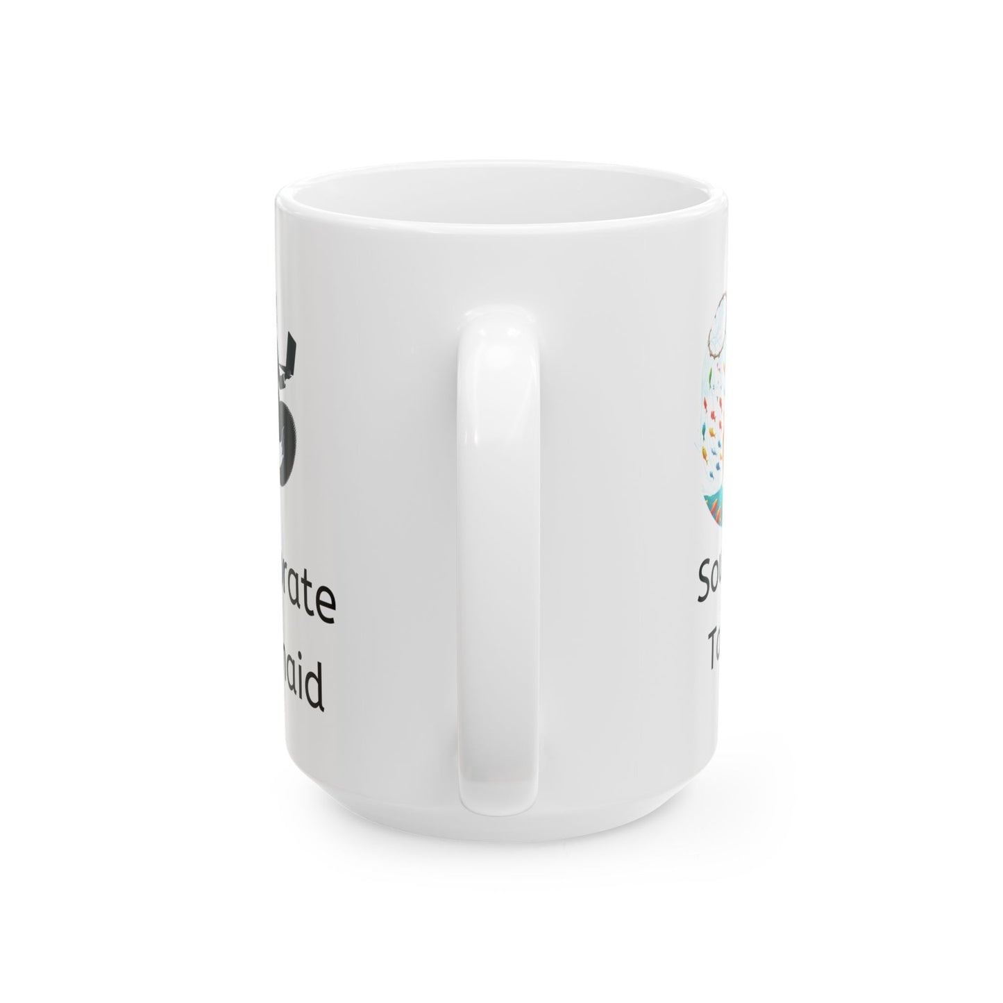 white ceramic coffee mug handle side