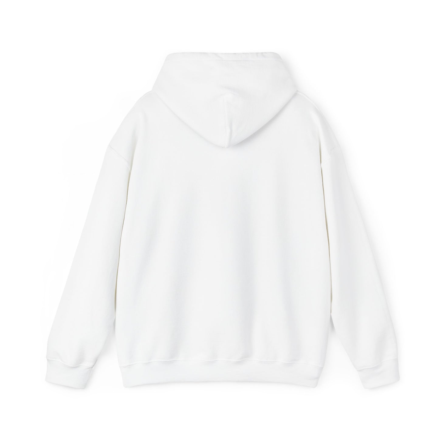 Plain white back of hoodie