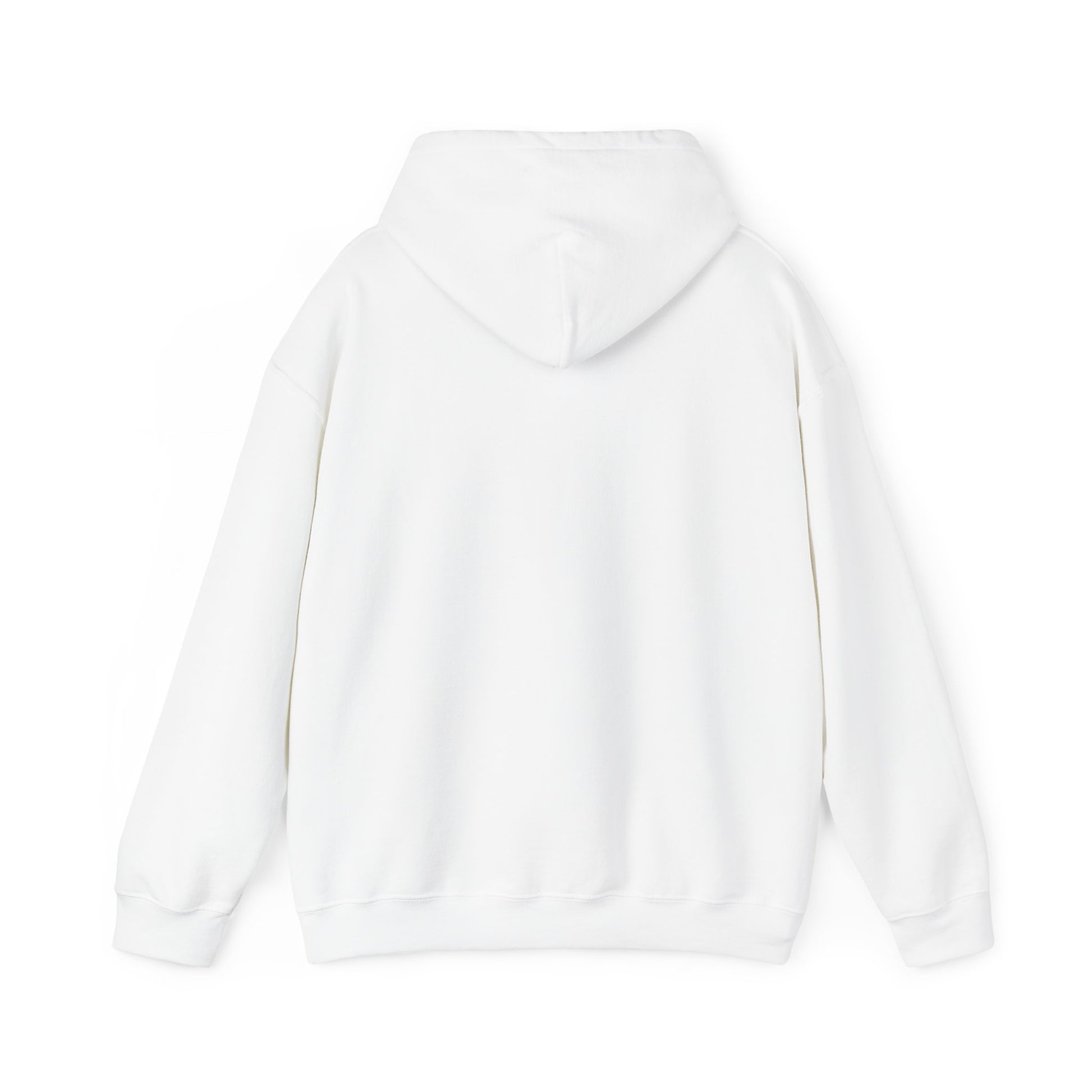 Plain white back of hoodie