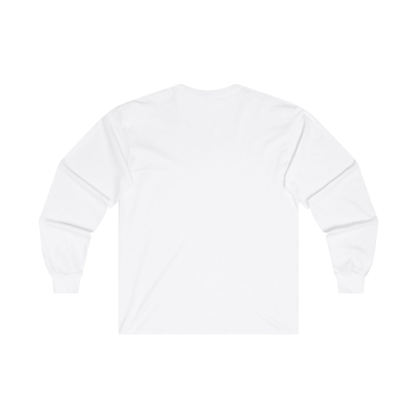 White long sleeve tee blank back